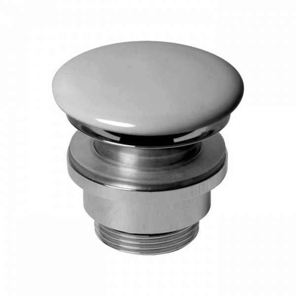 AZZURRA Донный клапан для раковины универсальный, с крышкой керамической, цвет: cottone