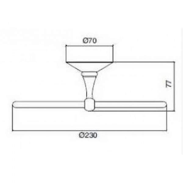 Sbordoni Flora Держатель для полотенца кольцо, подвесной, цвет: бронза