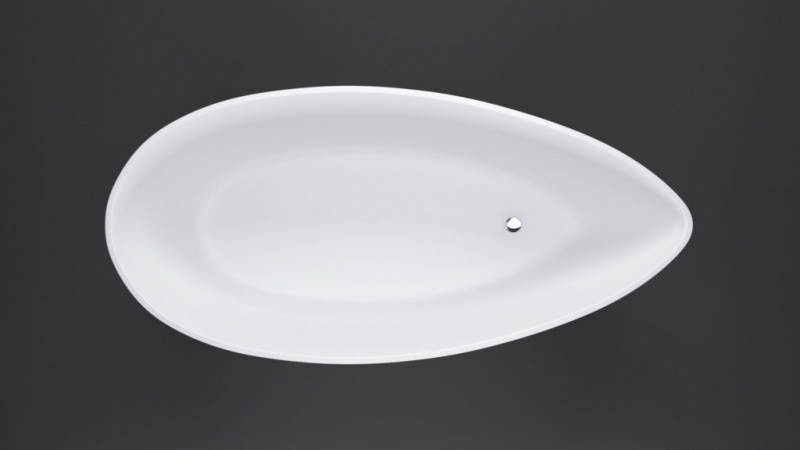 a-Due Ванна отдельностоящая из литьевого мрамора 1600*700*570 мм (без перелива, выпуск clic-clac в комплекте, сифон над уровнем пола),  RAL глянецевый или матовый