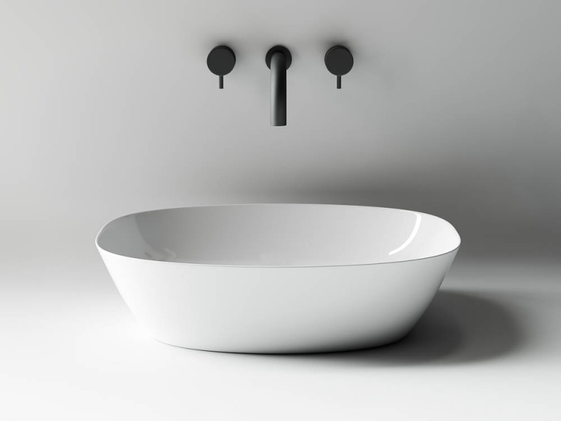 Умывальник чаша накладная овальная Element 500*380*140мм Ceramica Nova белый CN5005