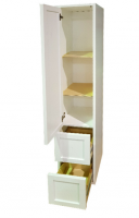 EBAN Domitilla Пенал подвесной 30х37хh170, с 1 дверка 2 ящ. , петли слева (SX), без ручек, цвет BIANCO ASSOLUTO