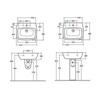 Globo Daily Раковина 61х48 см, 1 отв., цвет: белый