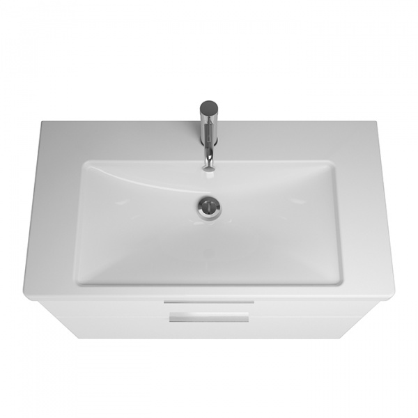 Burgbad Eqio Комплект мебели с раковиной 93см, цвет: белый глянец