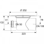 TECEdrainpoint S Сифон горизонтальный DN100