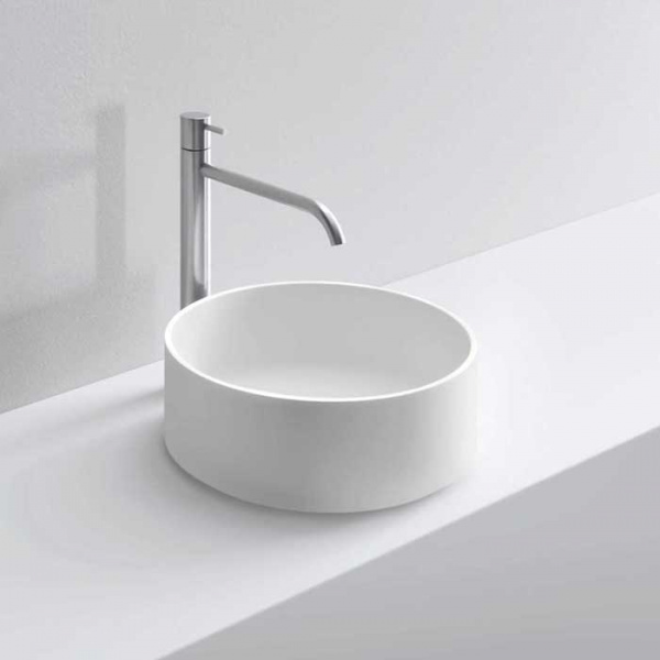 NOORTH milldue edition Раковина 37х13 см, без отв., накладная, цвет: белый