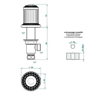 THG Malmaison metal Вентиль смесителя для раковины, цвет: Soft matt gold