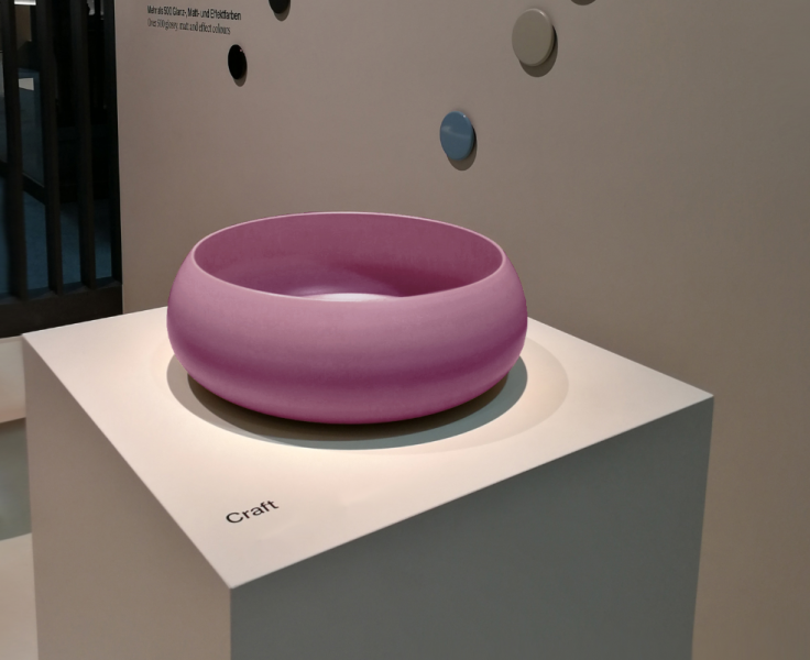 Bette Craft Раковина-чаша 35х35х12 cм, без отв., на столешницу, без перелива, цвет: сиреневый 124