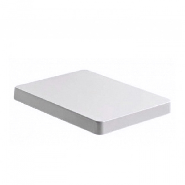 Kerasan Cento Сиденье прямоугольное, микролифт, цвет: белый/хром