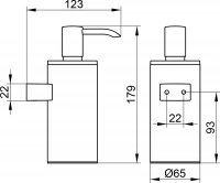 Дозатор Keuco Plan 14953010100 хром