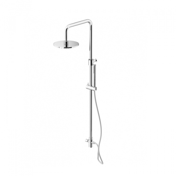 Gattoni PD Душевая стойка, включающая ручной душ, термостат, верхнюю лейку диаметром 200мм, цвет: хром