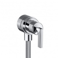 Axor Citterio, Шланговое подсоединение Fixfit Stop, с рычаговой рукояткой, цвет: хром