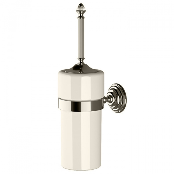 Devon&Devon Diamond Туалетный ершик, подвесной, белая керамика, цвет: никель блестящий