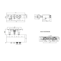 Carlo Frattini Switch Смеситель для душа встраиваемый, термостатический, с запорным вент, 2 режима, цвет: хром