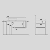Kerasan Louise Металлическая структура для раковины 100х74см, напольная, с полкой, с 1 отв., с полотенцедержателем, цвет: черный матовый