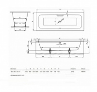 Ванна стальная Bette (Бетте), 180х80 прямоугольная, встраиваемая