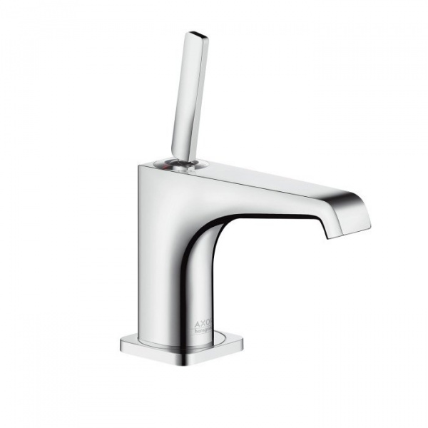 Axor Citterio E, Смеситель для маленькойраковины 90, однорычажный,неперекрываемый сливнойгарнитур, цвет: хром