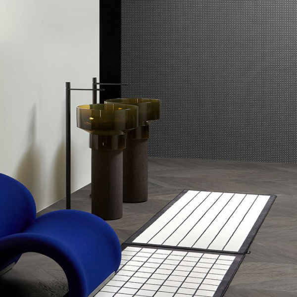 Antonio Lupi Bolgheri Раковина 50х90 см, без отв., напольная, слив в пол, с сифоном и донным клапаном, пьедестал из пробки Natural, Cristalmood, цвет: Gran_cru