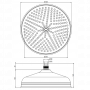 Carlo Frattini Wellness Верхний душ круглый 300мм., цвет: бронза