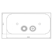 Nicolazzi Complementi Клавиша смыва, цвет: тёмная бронза