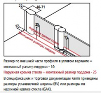 KERMI Pega PTF Душевая дверь 160х200см., серебро+klar+clean
