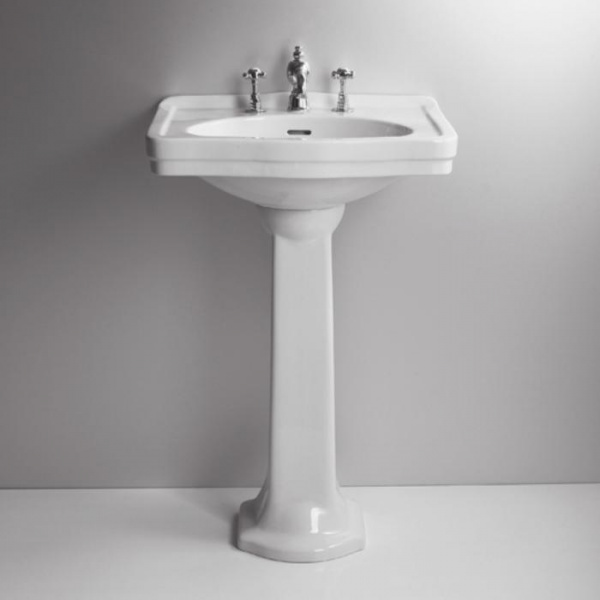 SIMAS Londra Раковина 58х45 см, 3 отв., цвет: белый