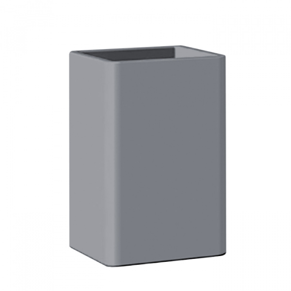 Bertocci Fly Стакан из композита, настольный, цвет: серый