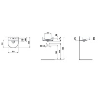 Laufen Sonar Раковина 41x42х14 см, 1 отв., цвет: белый
