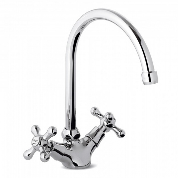 Bongio Kitchen Кухонный смеситель с поворотным изливом, цвет: хром