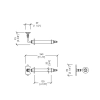 Devon&Devon Mayfair Держатель для туалетной бумаги, подвесной, цвет: хром