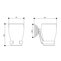 Стакан подвесной Bongio Impero, цвет: хром
