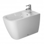 Duravit Happy D.2 Биде подвесное с перел., с 1 отв. под смес., вкл. заглушку для перелива, хром, вкл. крепление Durafix, 36.5x63см, Цвет: Белый