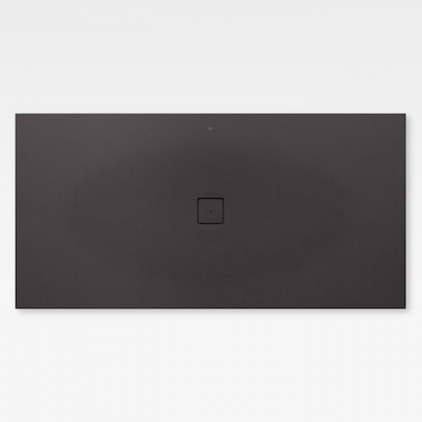 Armani Roca Baia Душевой поддон 200х100х3.2см с центральным сливом, с anti-slip, мат-л: Stonex, цвет: dark metallic