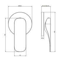 Carlo Frattini Quad Встроенный смеситель для душа, цвет: хром