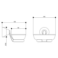 Мыльница подвесная Bongio Axel, цвет: хром