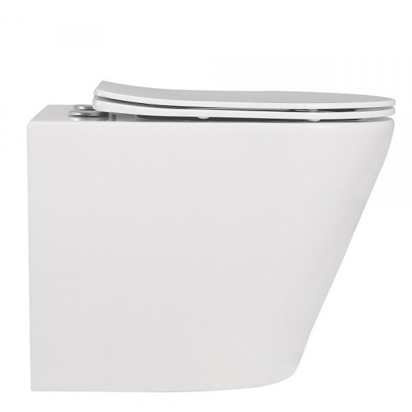 Унитаз ABBER Bequem AC1113 приставной белый, безободковый