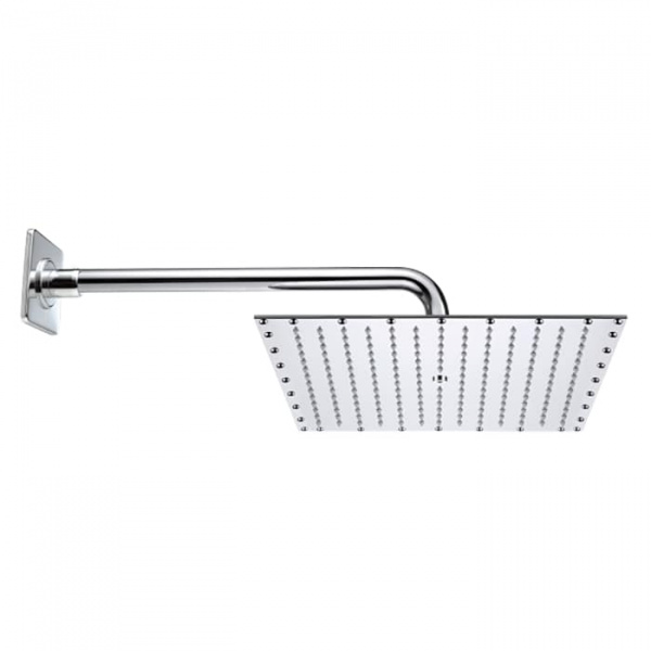 BOSSINI PARIS-CUBE Верхний душ 400 x 400 мм, настенный кронштейн Ø 28 x 400 мм, цвет: хром