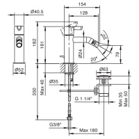 Fantini Icona Classic Смеситель для биде, 1 отверстие, цвет: хром