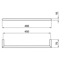 Fantini Young Полотенцедержатель 45см, подвесной, цвет: Matt Copper PVD