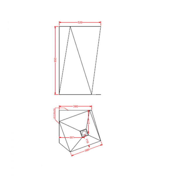 Artceram SHARP Раковина 50х50х85 см, без отв., цвет: белый