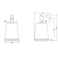Gessi Cono Дозатор для жидкого мыла настольный, цвет: хром