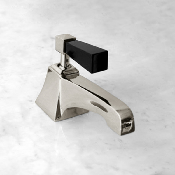 Devon&Devon Vip Time Смеситель для биде, цвет: никель сатинированный/черный хрусталь