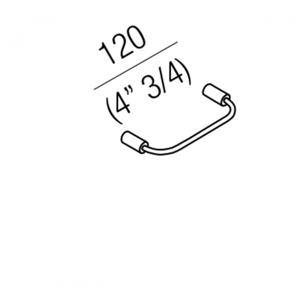 Agape Bucatini Держатель т/б, подвесной, цвет: хром