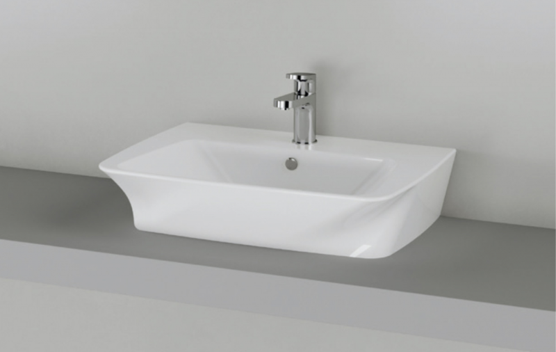 Azzurra Hera Раковина 63х43х14.5 см, 1 отв., подвесная, цвет: белый