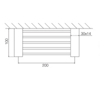 Carlo Frattini Quadra Мыльница в душевую кабину, подвесная, цвет: чёрный матовый