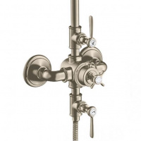 Axor Montreux Душевая стойка с термостатом и верхним душем, цвет: никель шлифованный