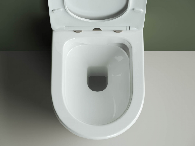 Подвесной унитаз Highlight Rimless Ceramica Nova белый CN1804