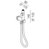 Agape Al dente Гидроершик для биде, без регулятора температуры, цвет: оранжевый