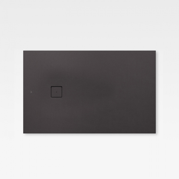 Armani Roca Baia Душевой поддон 120х80х2.8см с боковым сливом, с anti-slip, мат-л: Stonex, цвет: dark metallic