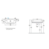 Globo Forty3 Раковина 70х27 см, 1 отв., без перелива, цвет: белый