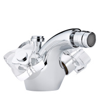 THG Pуtale de cristal clair Смеситель для биде, 1 отв., цвет: хром/прозрачный хрусталь